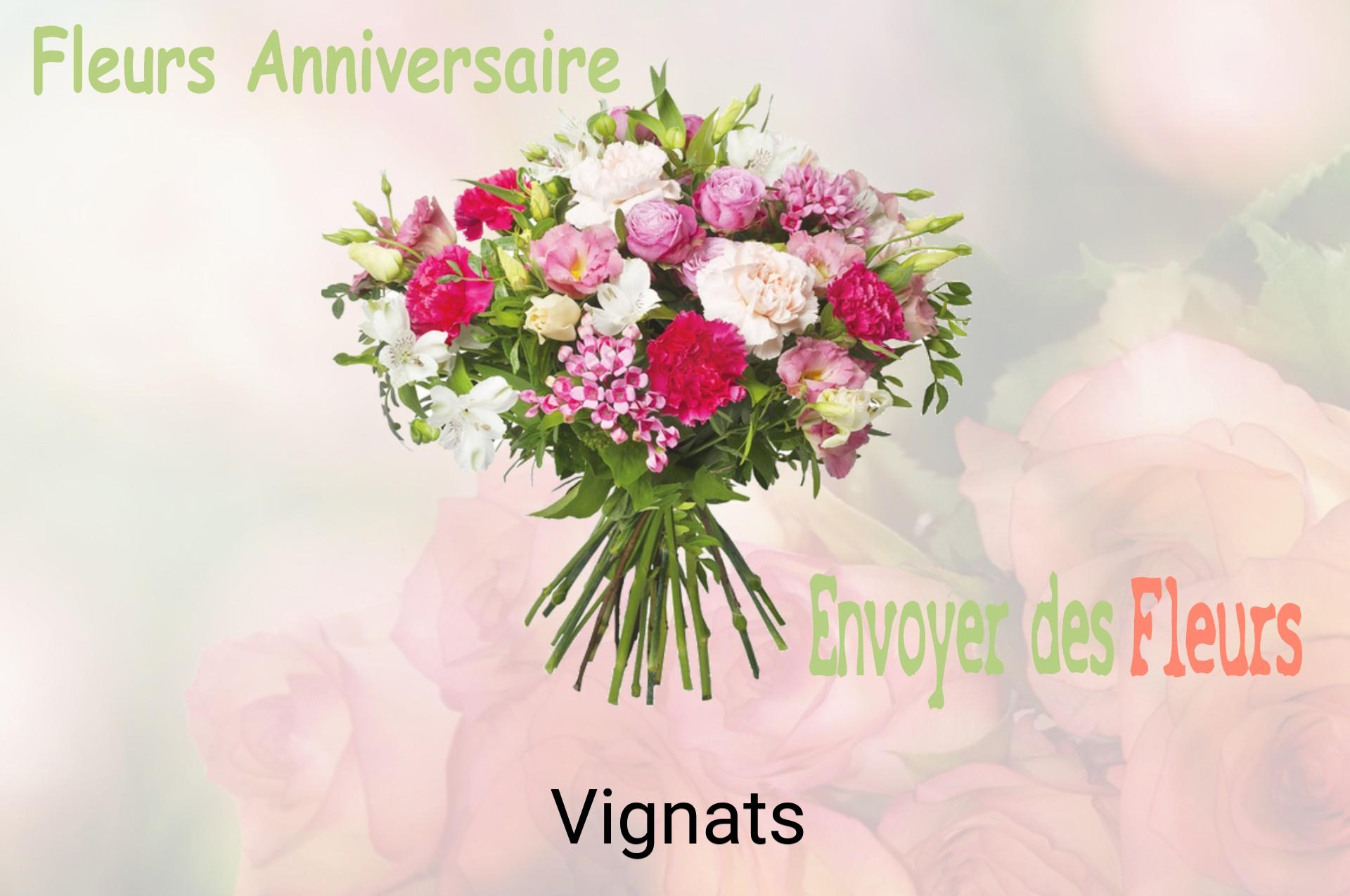 Bouquet de fleurs d’anniversaire livré à Vignats